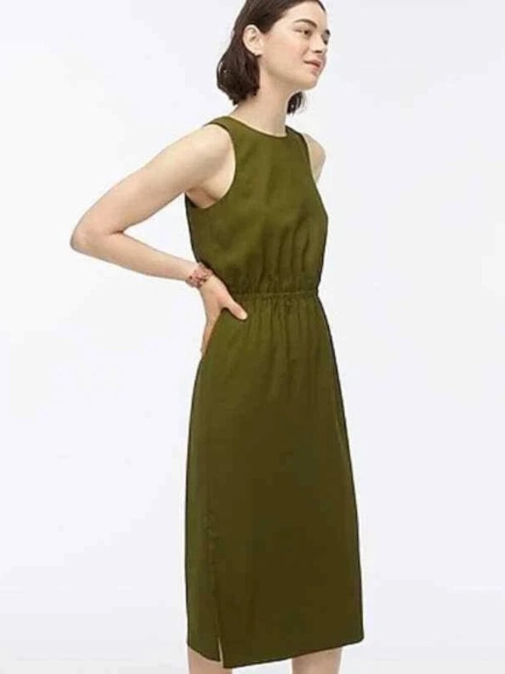 J Crew Button-back midi dress Size 10